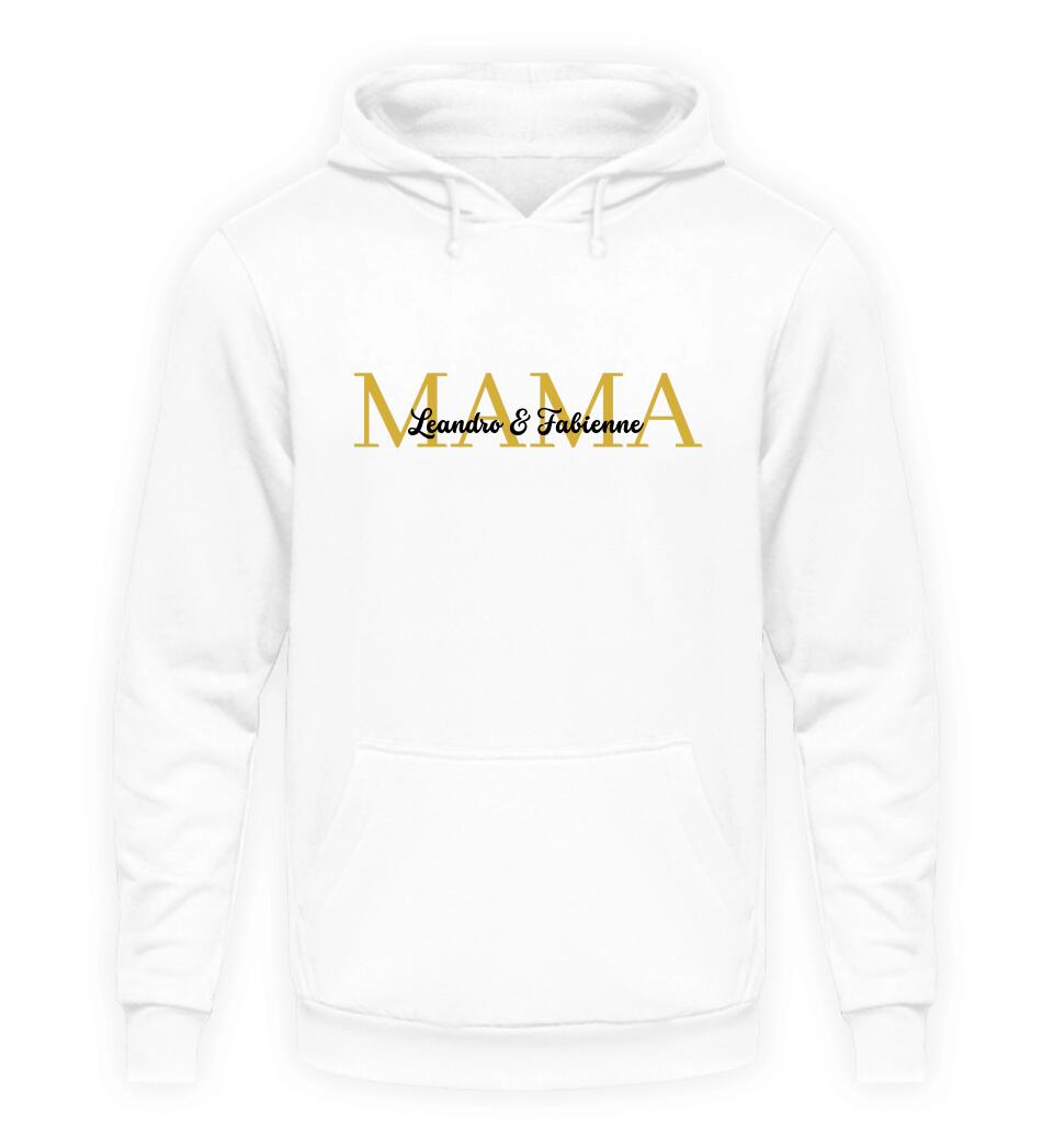 Mamas personalisierbarer Hoodie mit Kindernamen