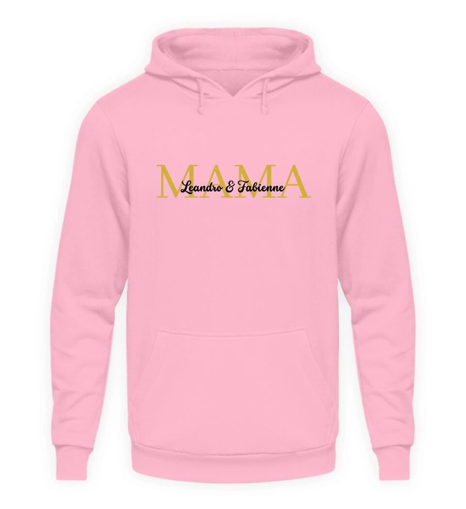 Mamas personalisierbarer Hoodie mit Kindernamen