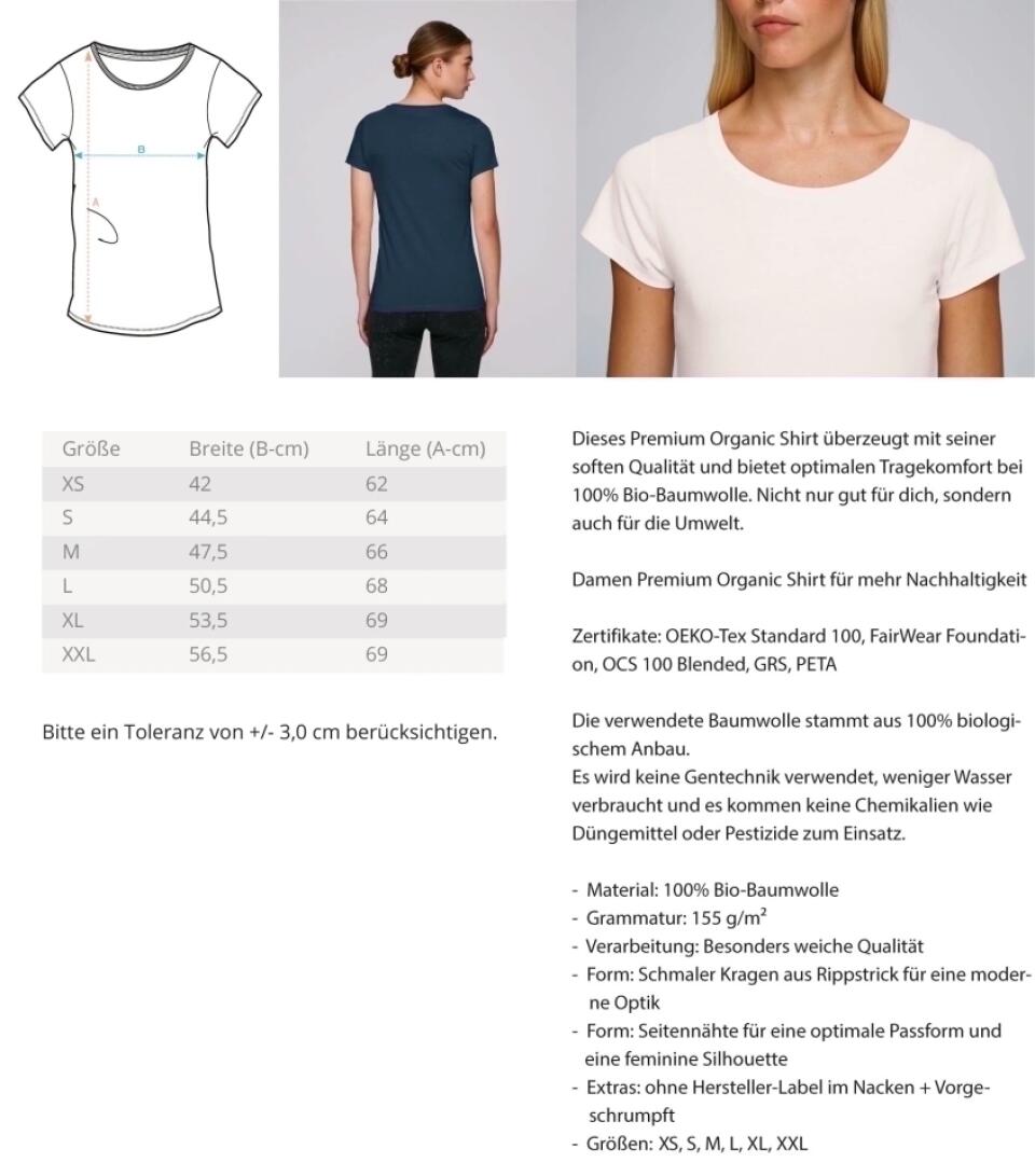 Mama Herz personalisiertes Premium Shirt aus Biobaumwolle