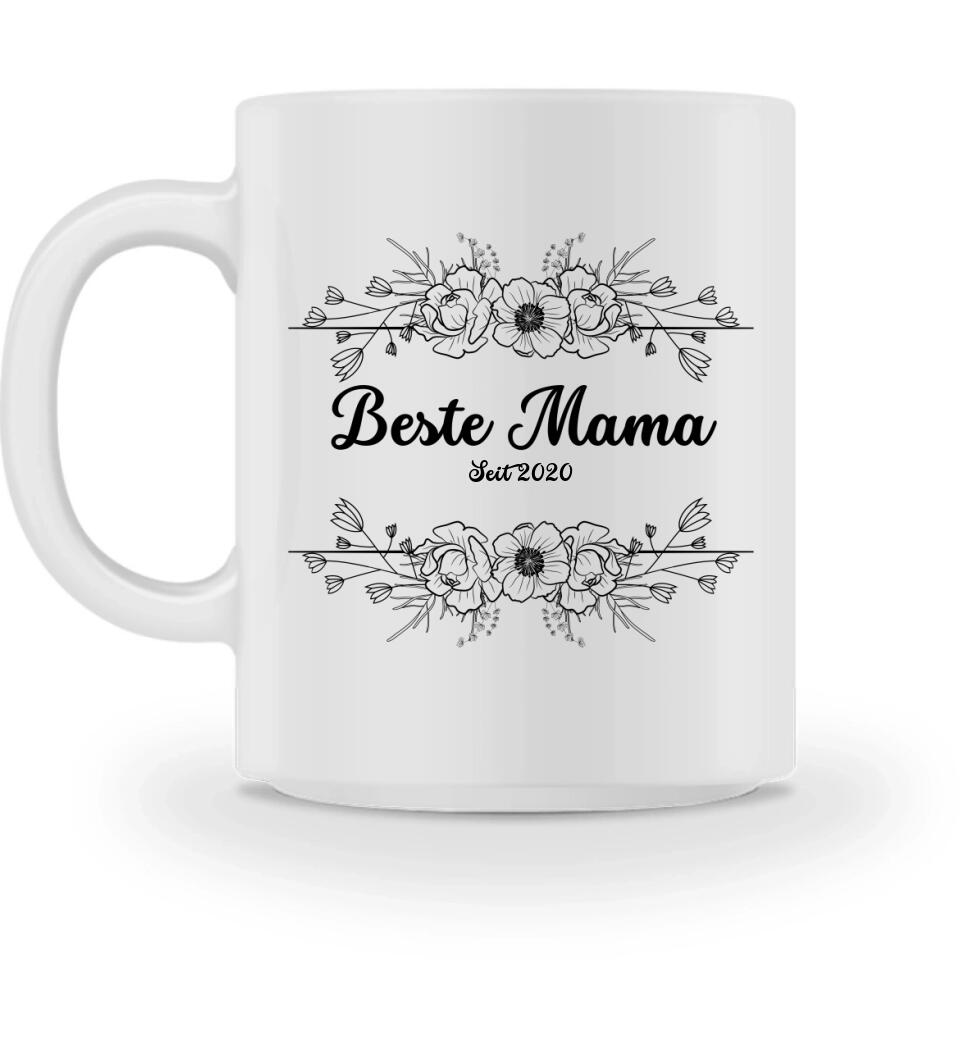 Beste Mama seit Tasse personalisierbar