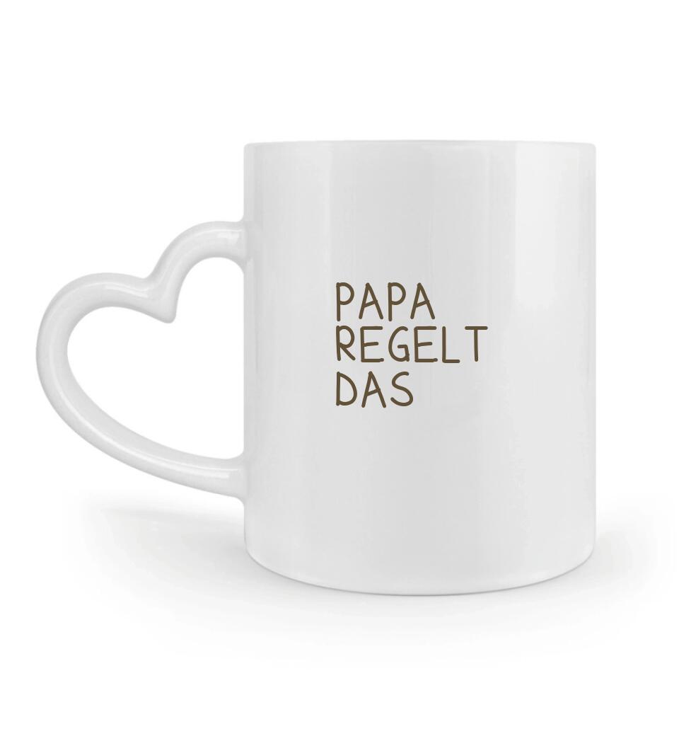 Papa regelt das Tasse