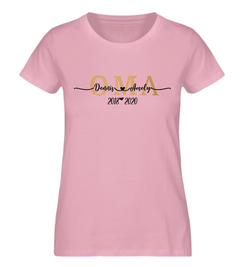 Oma & Opa personalisiertes Premium T-Shirt aus Biobaumwolle