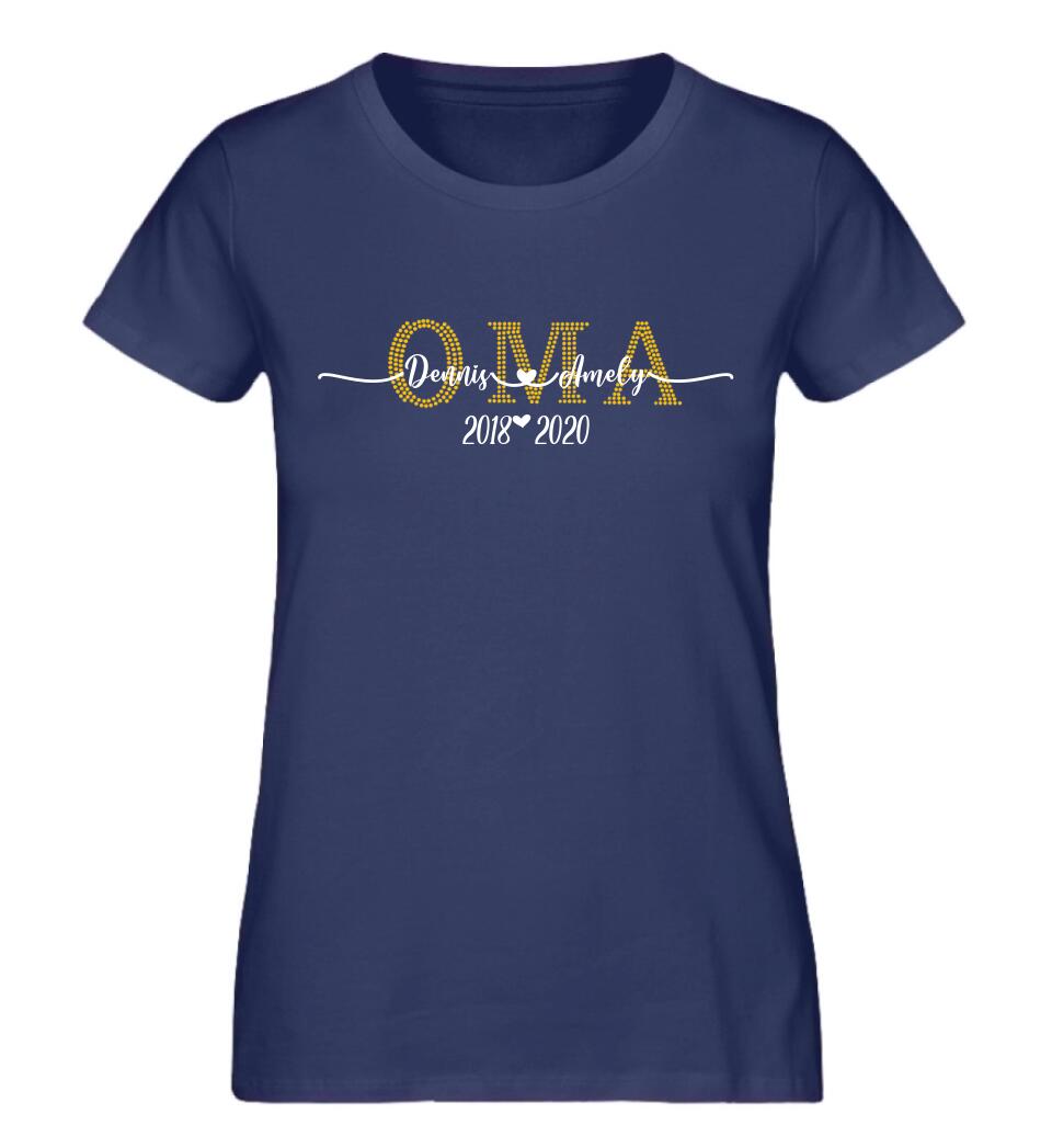 Oma & Opa personalisiertes Premium T-Shirt aus Biobaumwolle