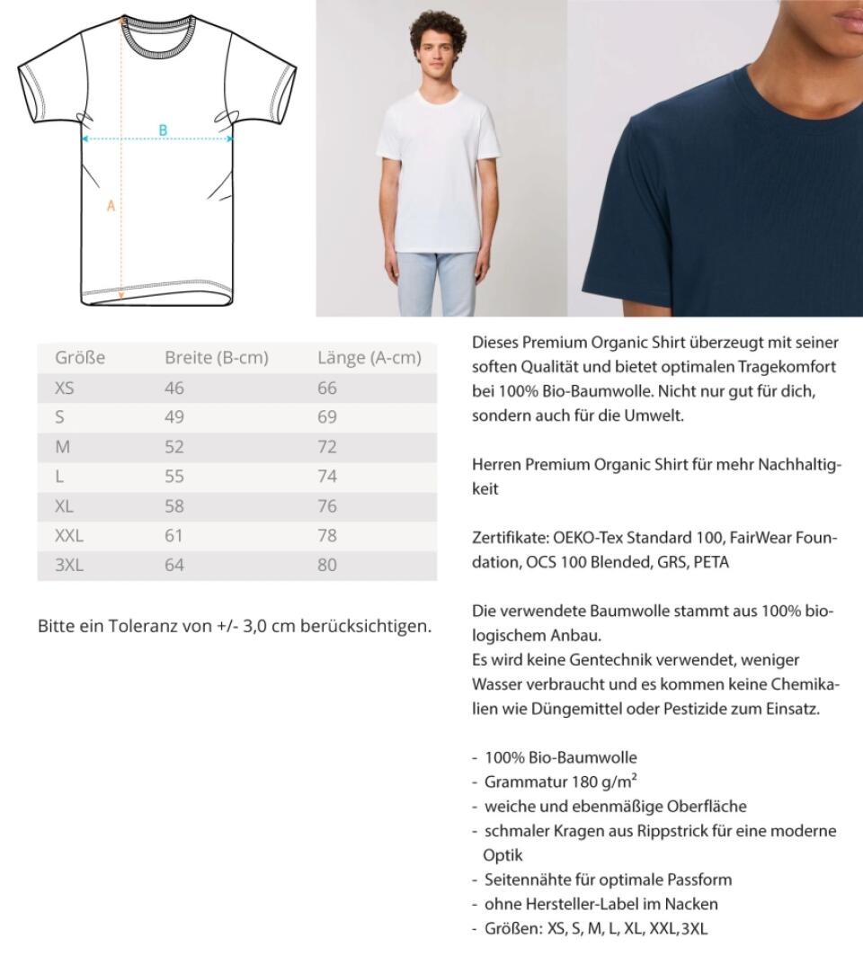 Patenonkel & Patentante personalisiertes Premium T-Shirt aus Biobaumwolle