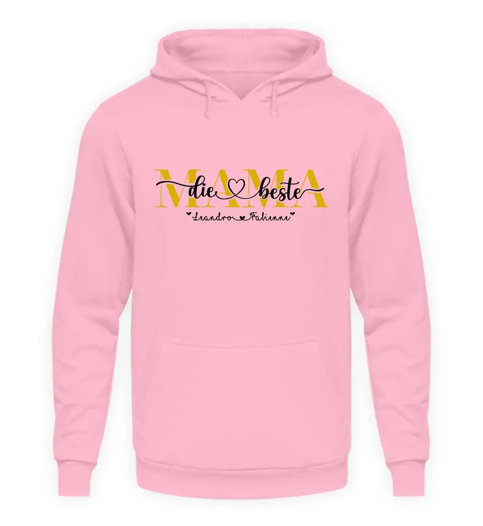 Die beste Mama Premium Hoodie personalisierbar