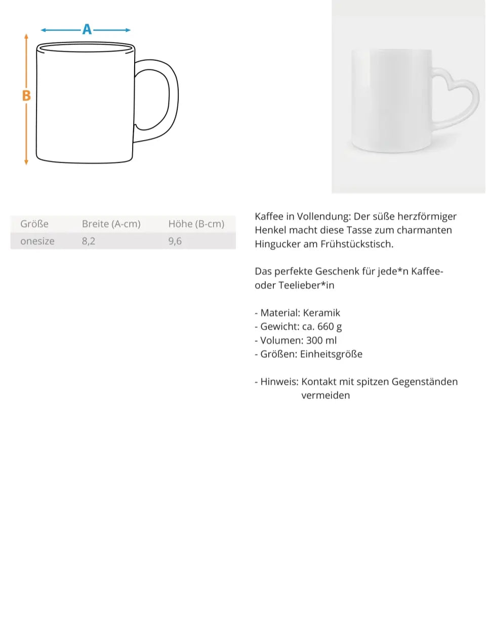 Kaffee und Küsse Tasse