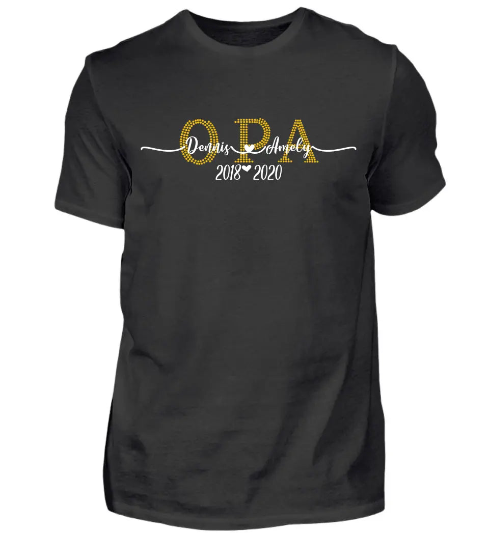 Oma & Opa personalisiertes Premium T-Shirt aus Biobaumwolle