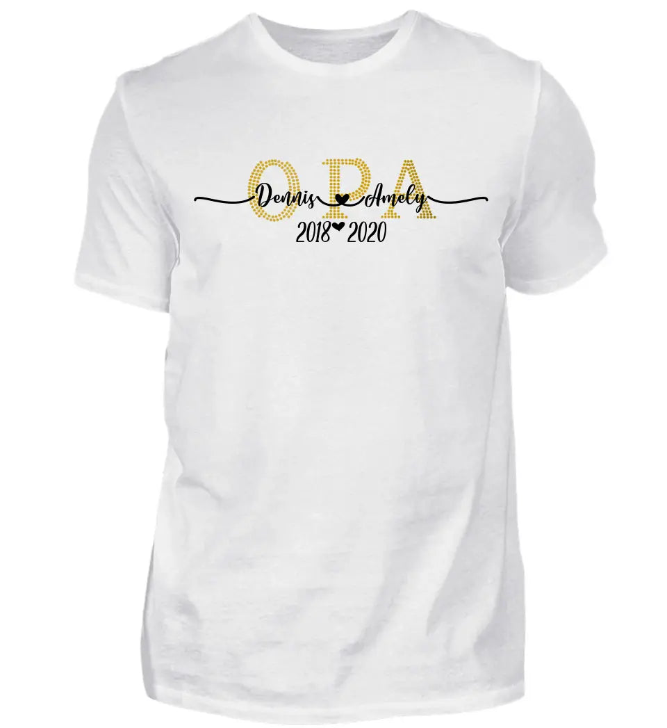 Oma & Opa personalisiertes Premium T-Shirt aus Biobaumwolle