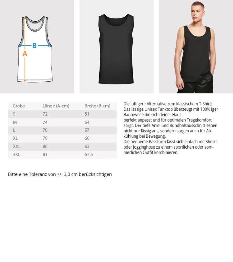 Wunschname Personalisiertes Herren Premium Tanktop