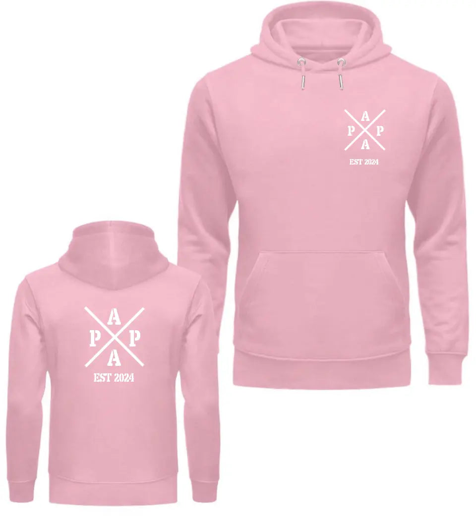 Papa Cross Premium Hoodie doppelseitig personalisierbar