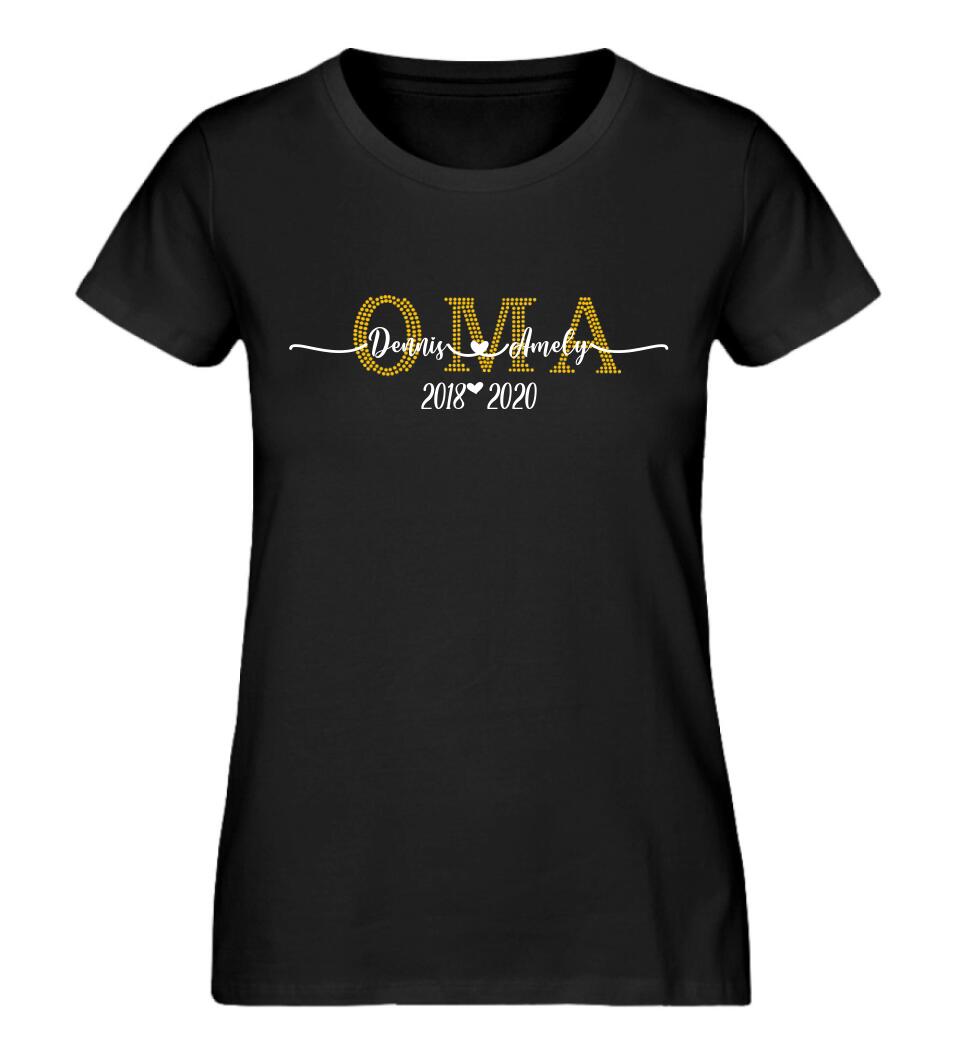 Opa & Oma personalisiertes Premium T-Shirt aus Biobaumwolle