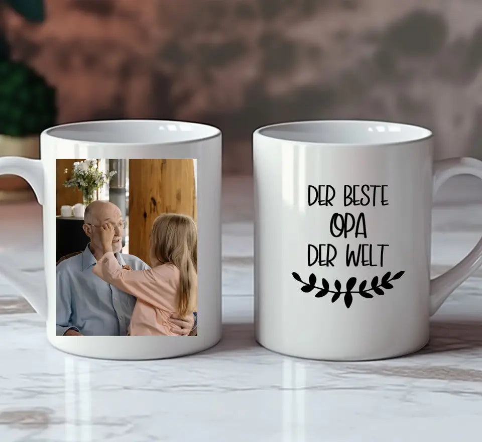 Foto Tasse für Opa Oma und die ganze Familie