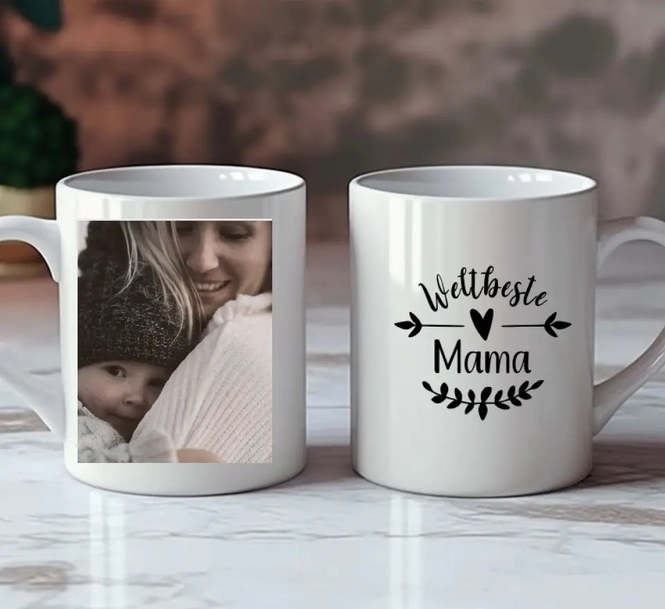 Foto Tasse für Mama Papa und die ganze Familie personalisierbar