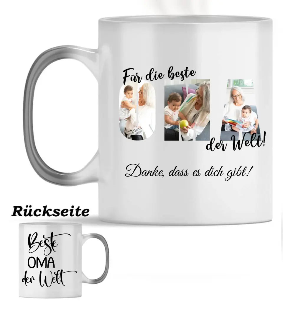 Foto Tasse für Oma personalisierbar