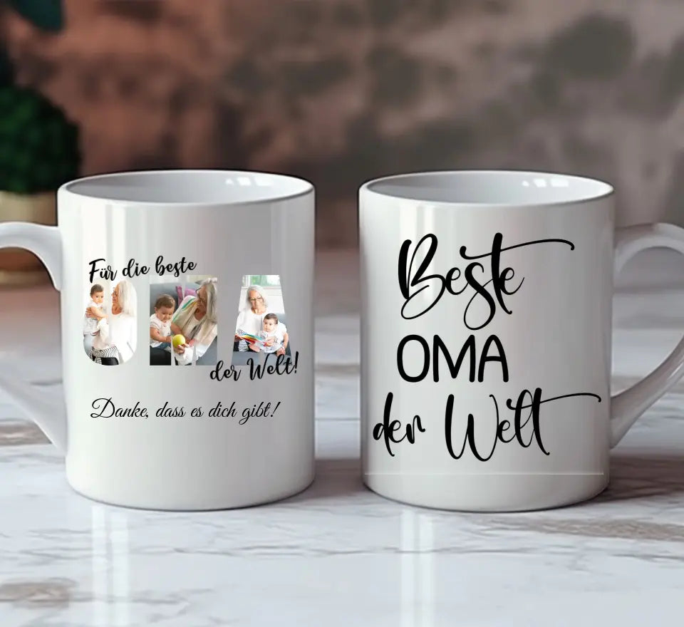 Foto Tasse für Oma personalisierbar