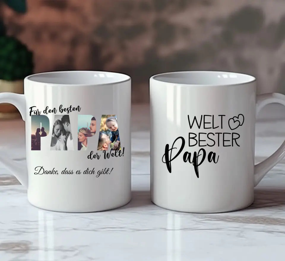 Foto Tasse für Papa personalisierbar