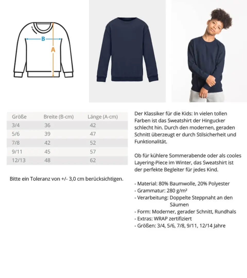 Premium Kinder Pullover mit Lebkuchen Familie - Weihnachtsmotiv personalisierbar - Familienset Lebkuchenmädchen Lebkuchenjunge