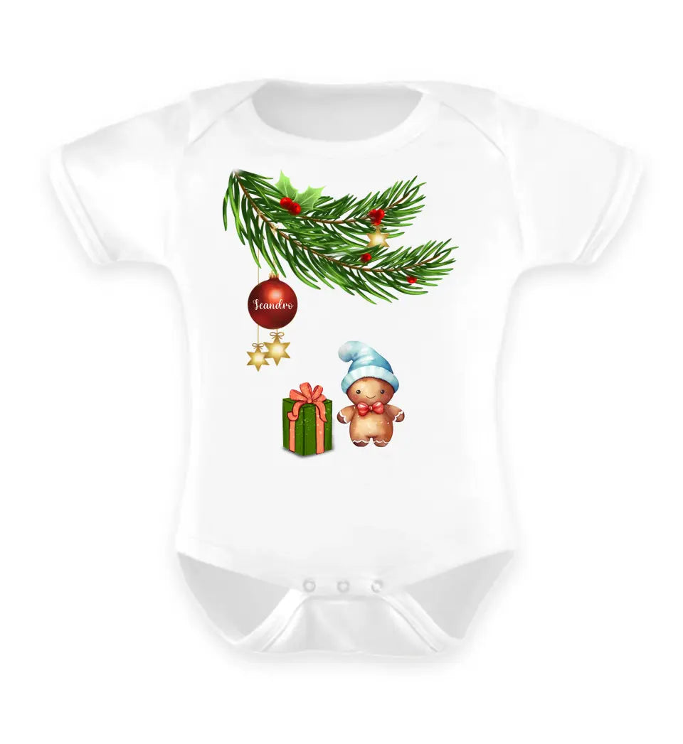 Baby Body langarm und kurzarm mit Lebkuchen Familie - Weihnachtsmotiv personalisierbar - Familienset Lebkuchen Babyjunge Babymädchen