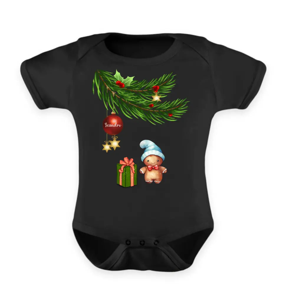 Baby Body langarm und kurzarm mit Lebkuchen Familie - Weihnachtsmotiv personalisierbar - Familienset Lebkuchen Babyjunge Babymädchen