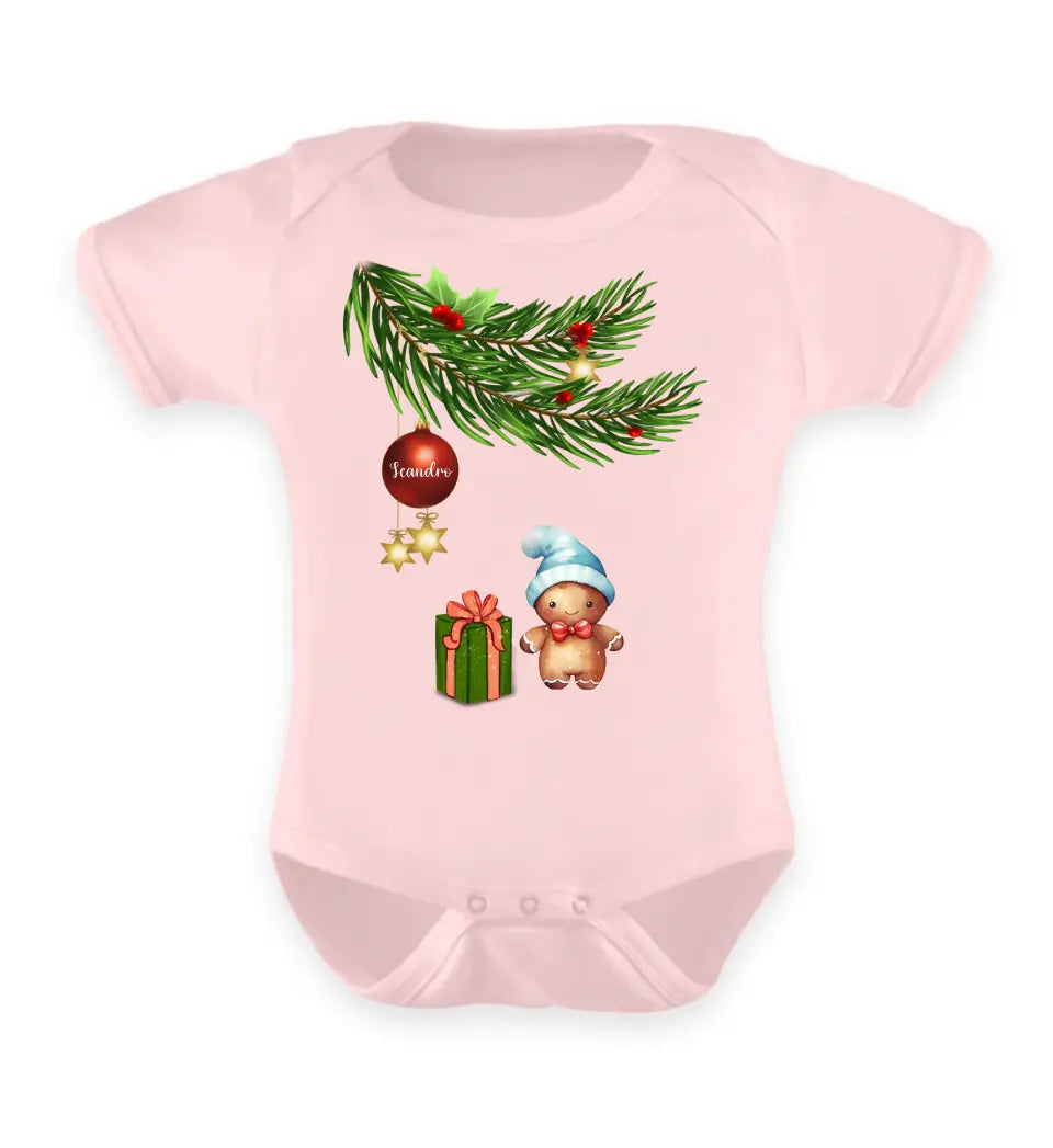 Baby Body langarm und kurzarm mit Lebkuchen Familie - Weihnachtsmotiv personalisierbar - Familienset Lebkuchen Babyjunge Babymädchen