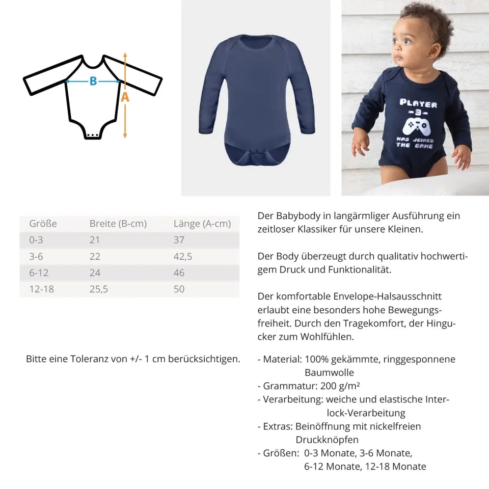 Baby T-Shirt mit Lebkuchen Familie - Weihnachtsmotiv personalisierbar - Familienset Lebkuchen Babyjunge Babymädchen