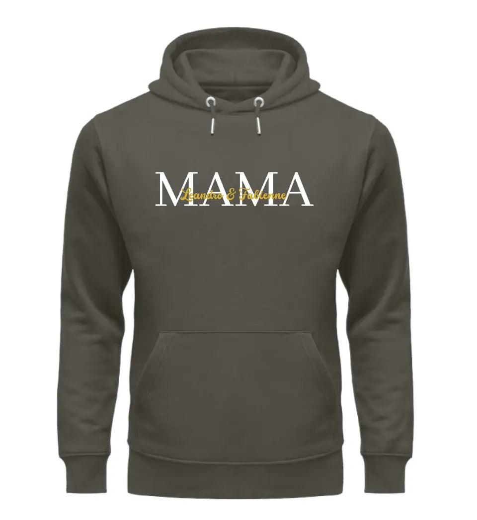 Mamas personalisierbarer Hoodie mit Kindernamen