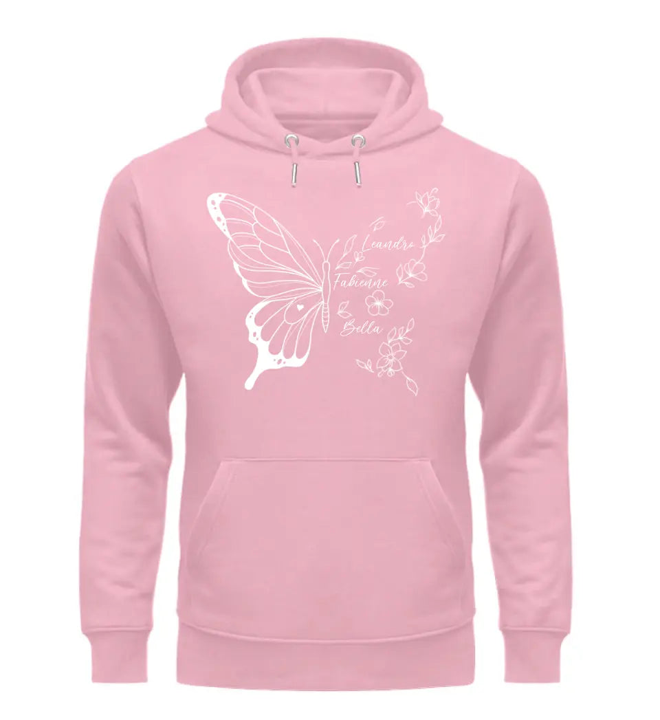 Schmetterlingsblume Hoodie Personalisierbar