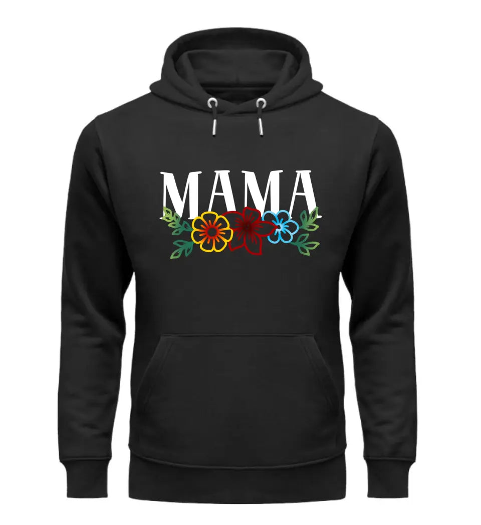 Blumen Mama Hoodie Personalisierbar