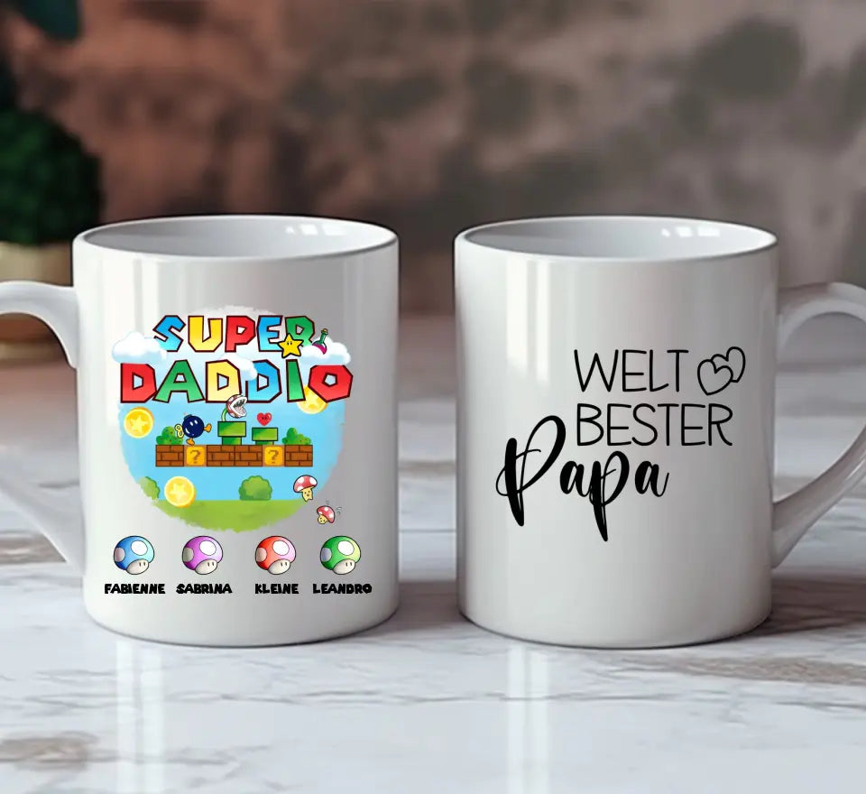 Super Daddio - Tasse Personalisierbar