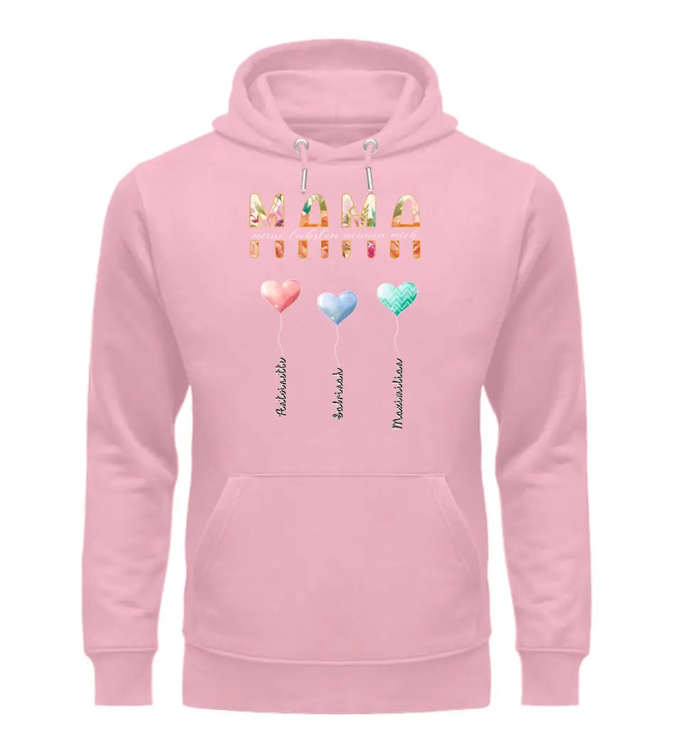 Meine Liebsten nennen mich Mama  | Premium Hoodie mit Kindernamen personalisierbar