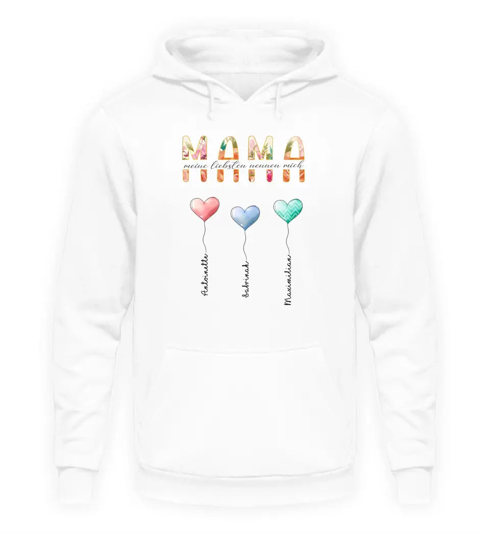 Meine Liebsten nennen mich Mama  | Premium Hoodie mit Kindernamen personalisierbar