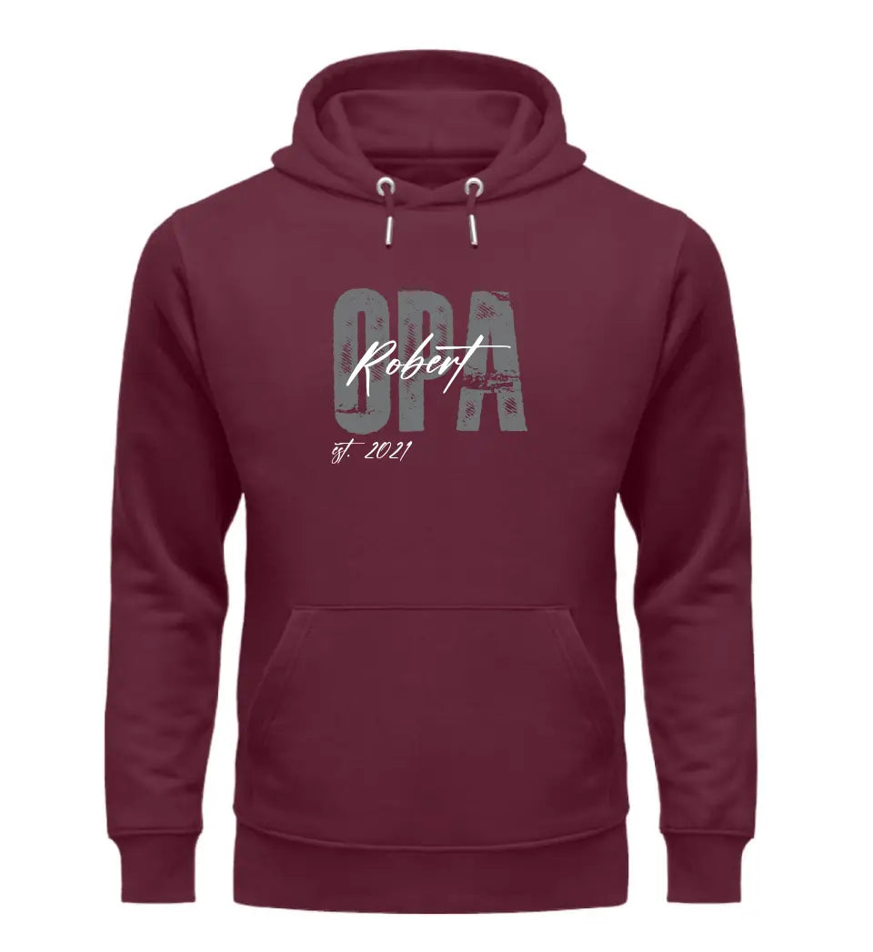 Opa Style-Statement Premium Hoodie - personalisiert mit Namen