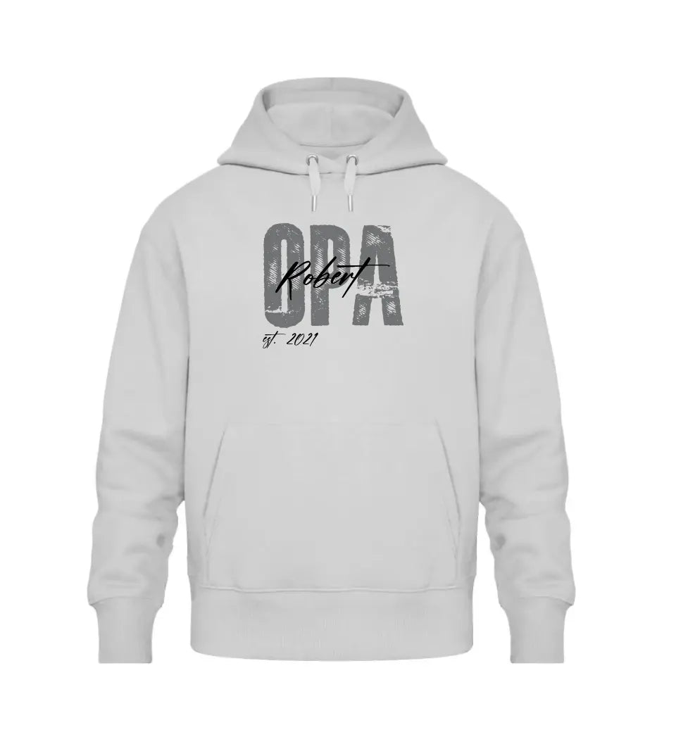 Opa Style-Statement Premium Hoodie - personalisiert mit Namen