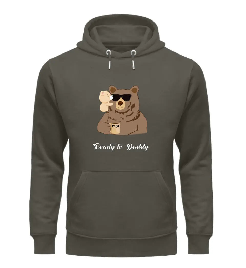 Ready to Daddy Papa Bär Hoodie personalisierbar