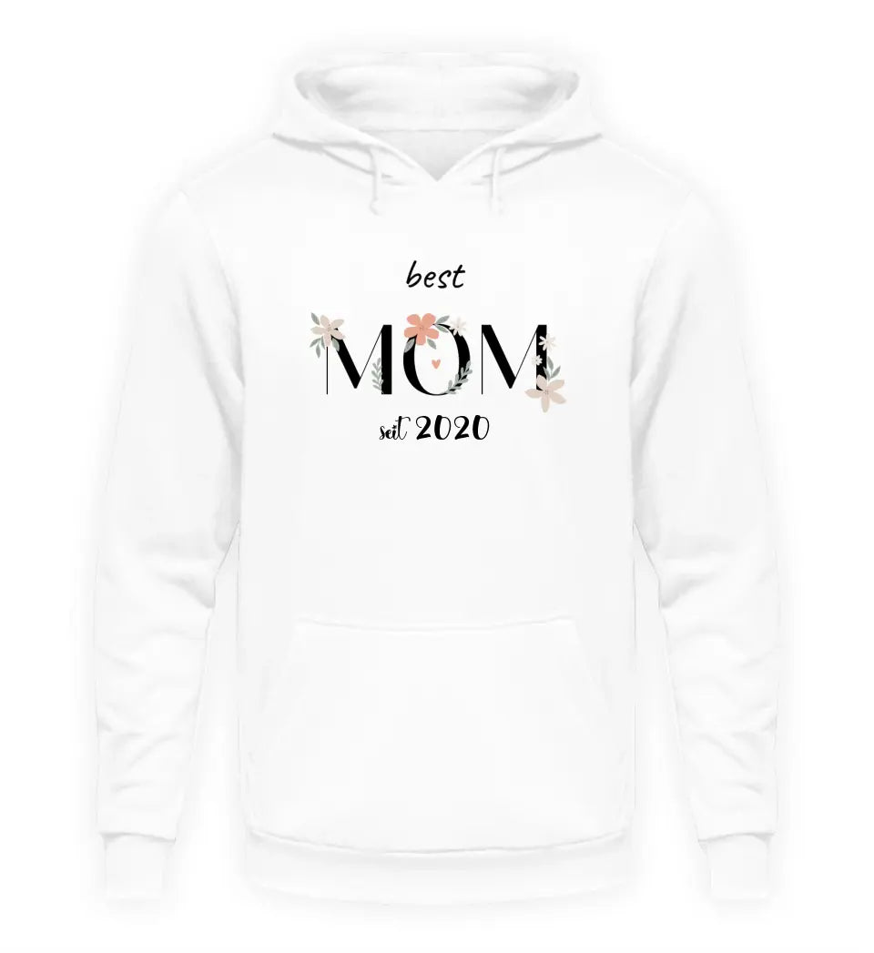 Best Mom Hoodie personalisierbar - PREMIUM Hoodie aus Biobaumwolle