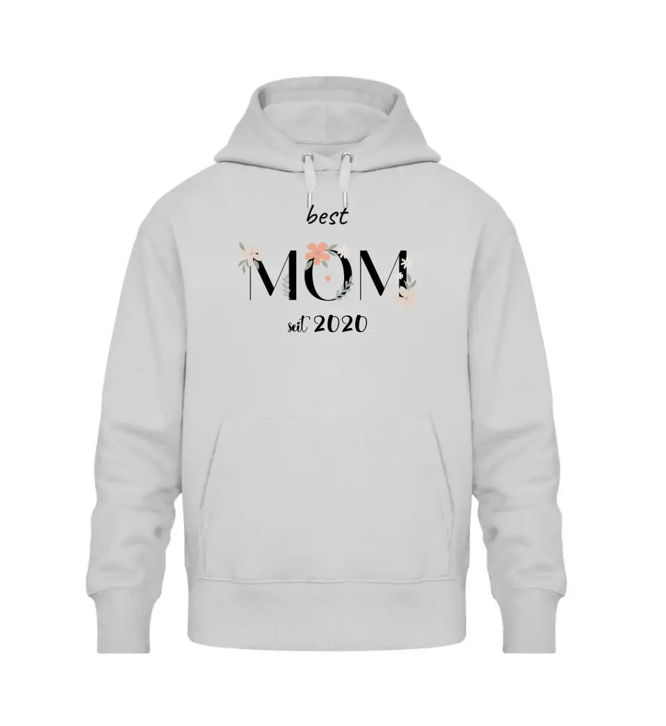 Best Mom Hoodie personalisierbar - PREMIUM Hoodie aus Biobaumwolle