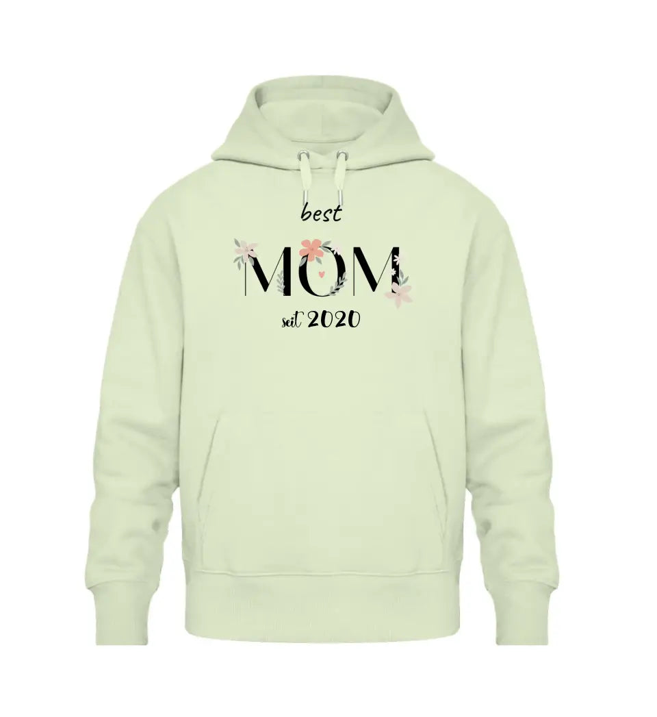 Best Mom Hoodie personalisierbar - PREMIUM Hoodie aus Biobaumwolle