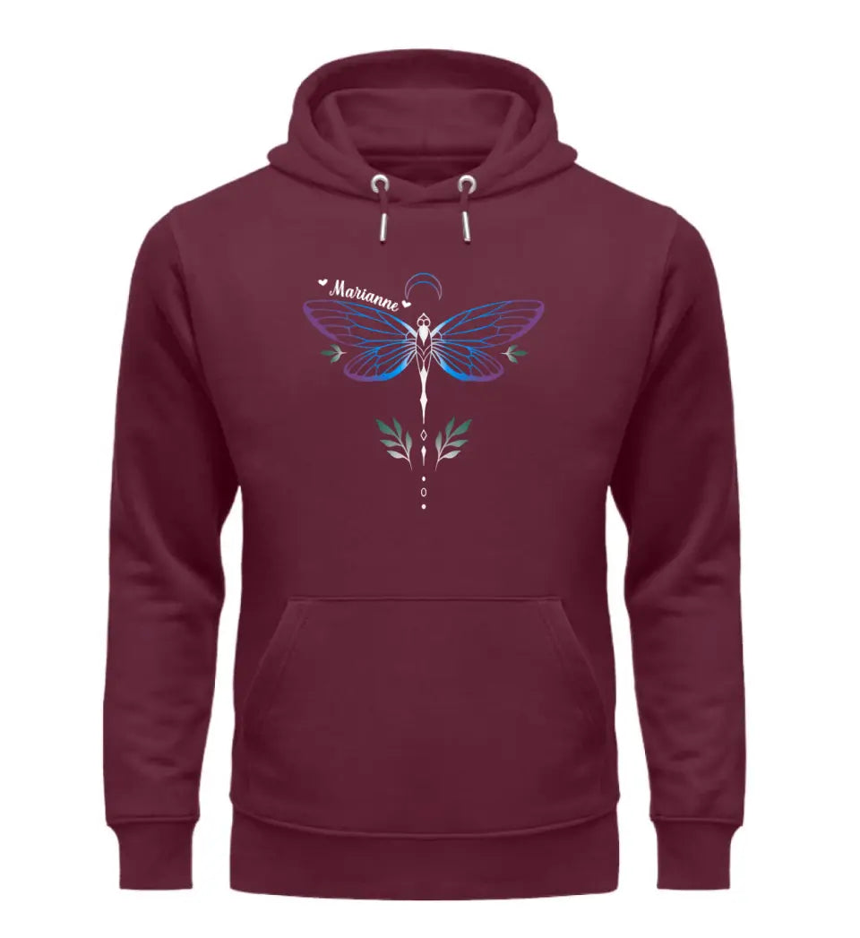 Libelle Premium Hoodie Namen personalisierbar