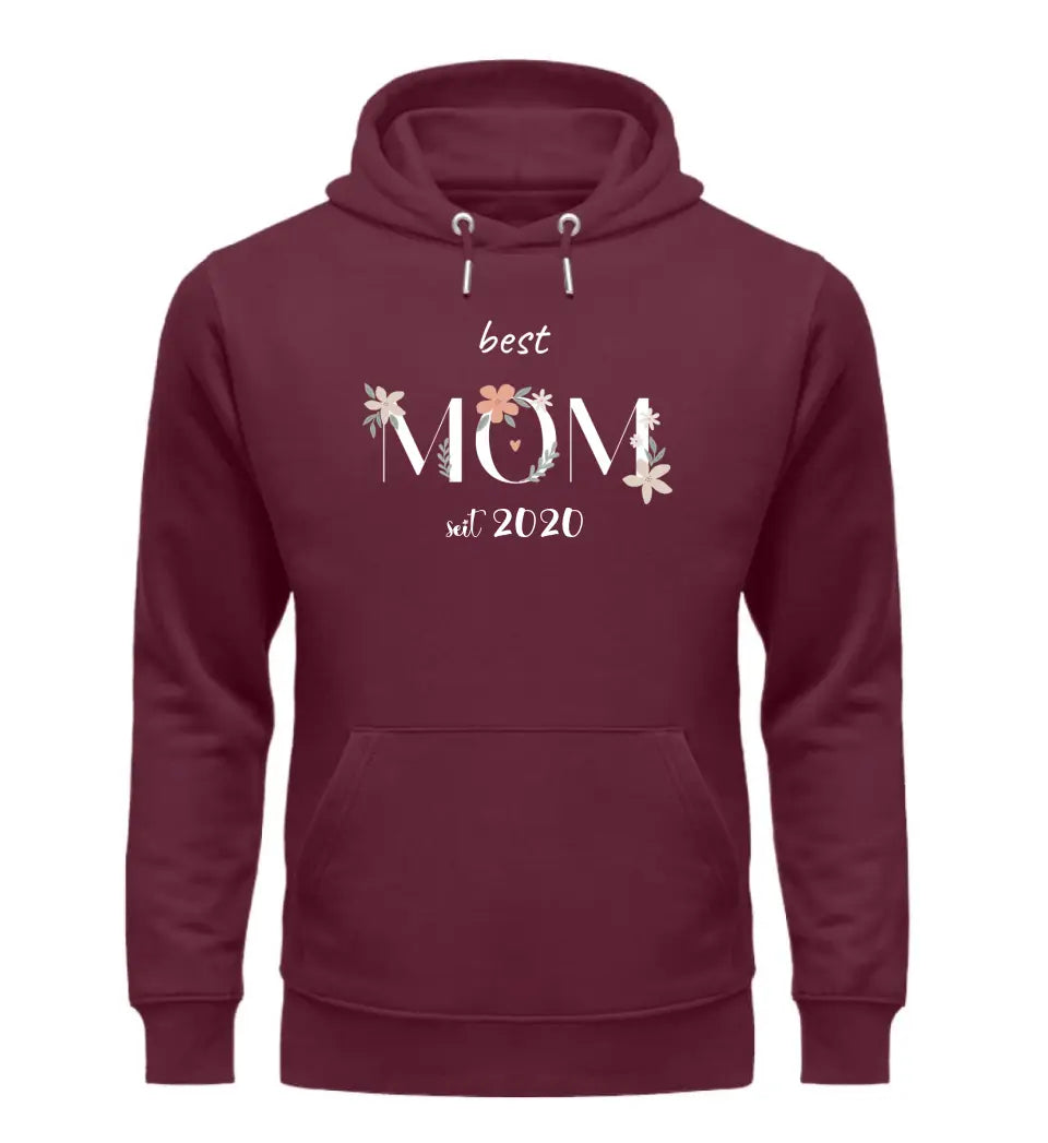 Best Mom Hoodie personalisierbar - PREMIUM Hoodie aus Biobaumwolle