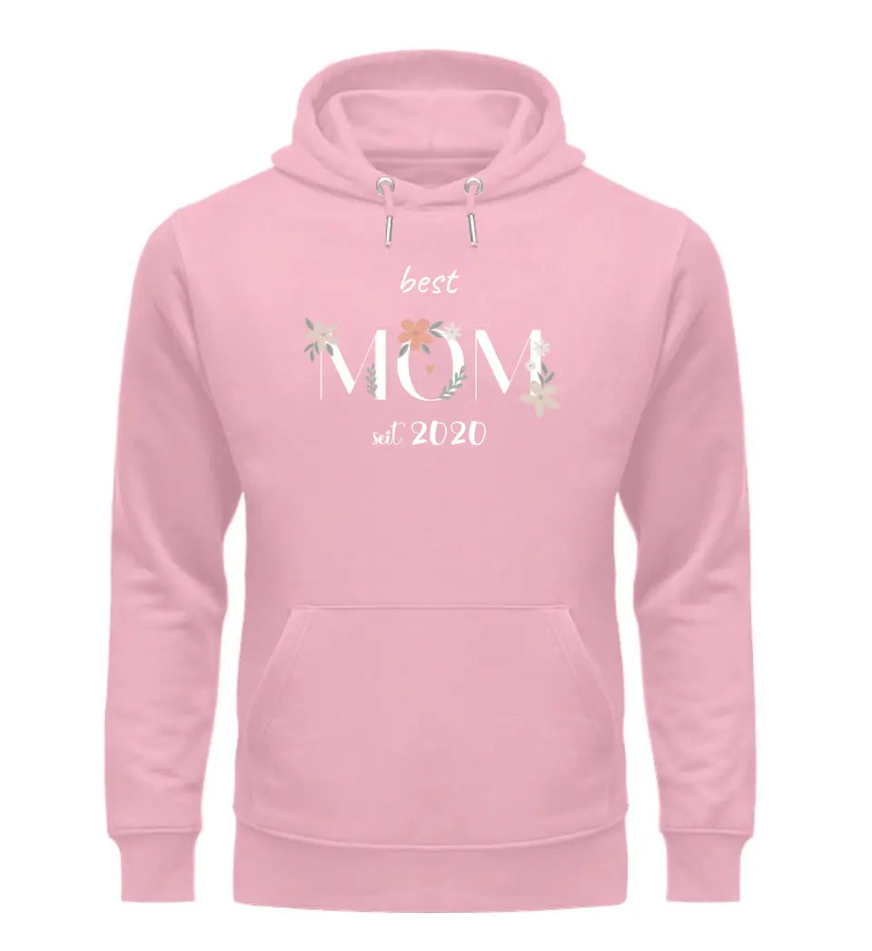 Best Mom Hoodie personalisierbar - PREMIUM Hoodie aus Biobaumwolle