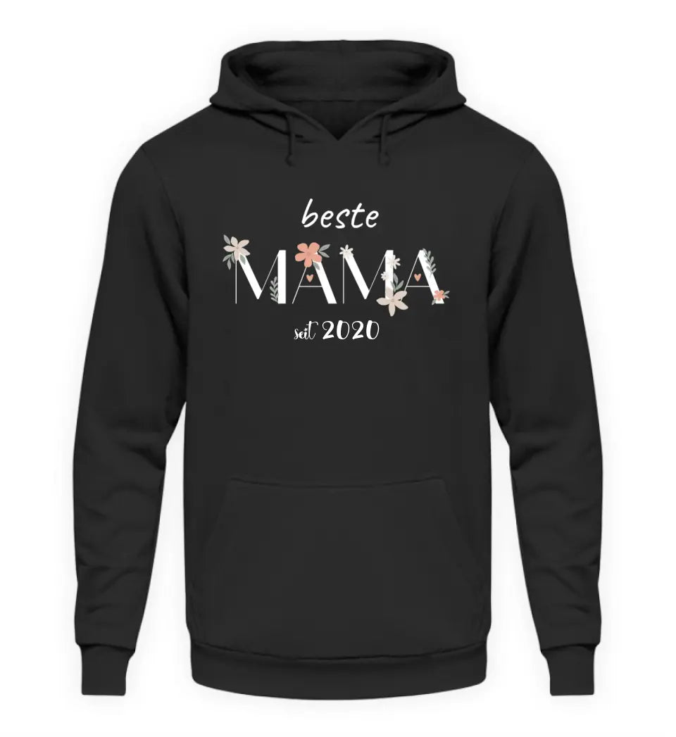 Beste Mama Hoodie personalisierbar - PREMIUM Hoodie aus Biobaumwolle