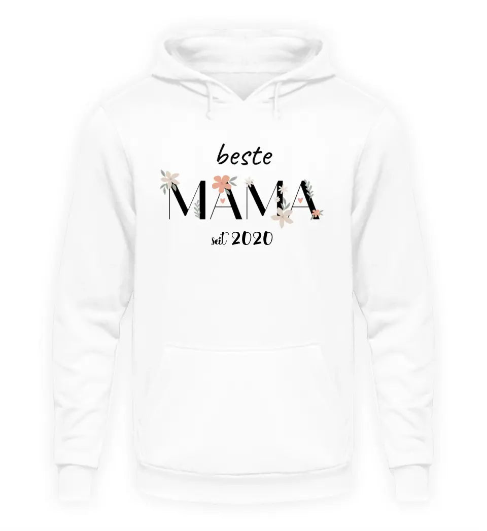 Beste Mama Hoodie personalisierbar - PREMIUM Hoodie aus Biobaumwolle