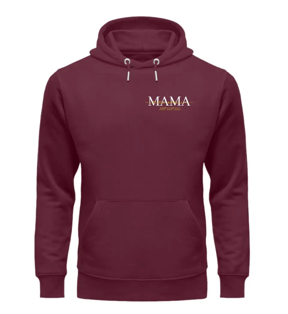 Mamas personalisierbarer Premium Hoodie | Brustmotiv