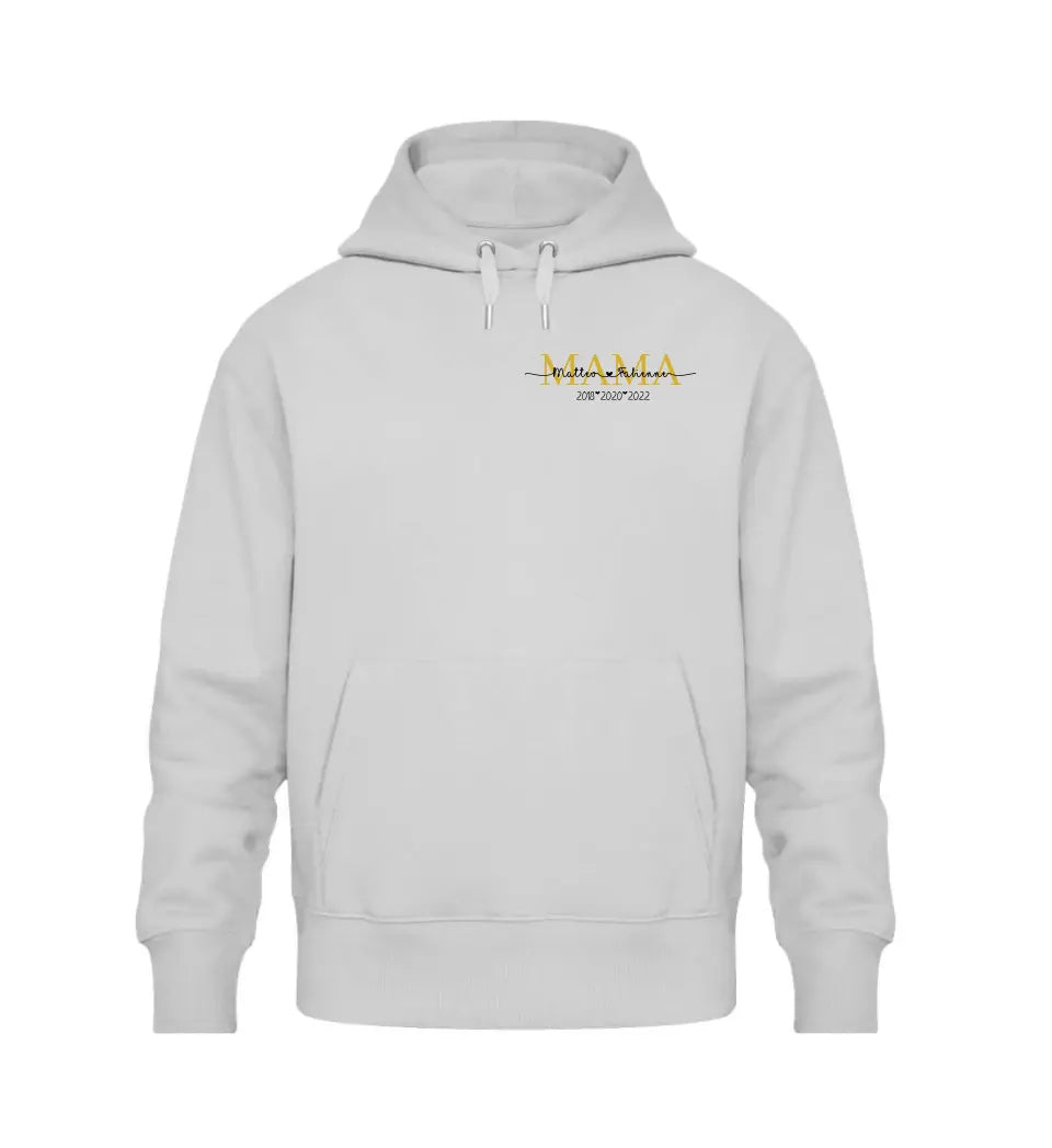 Mamas personalisierbarer Premium Hoodie | Brustmotiv