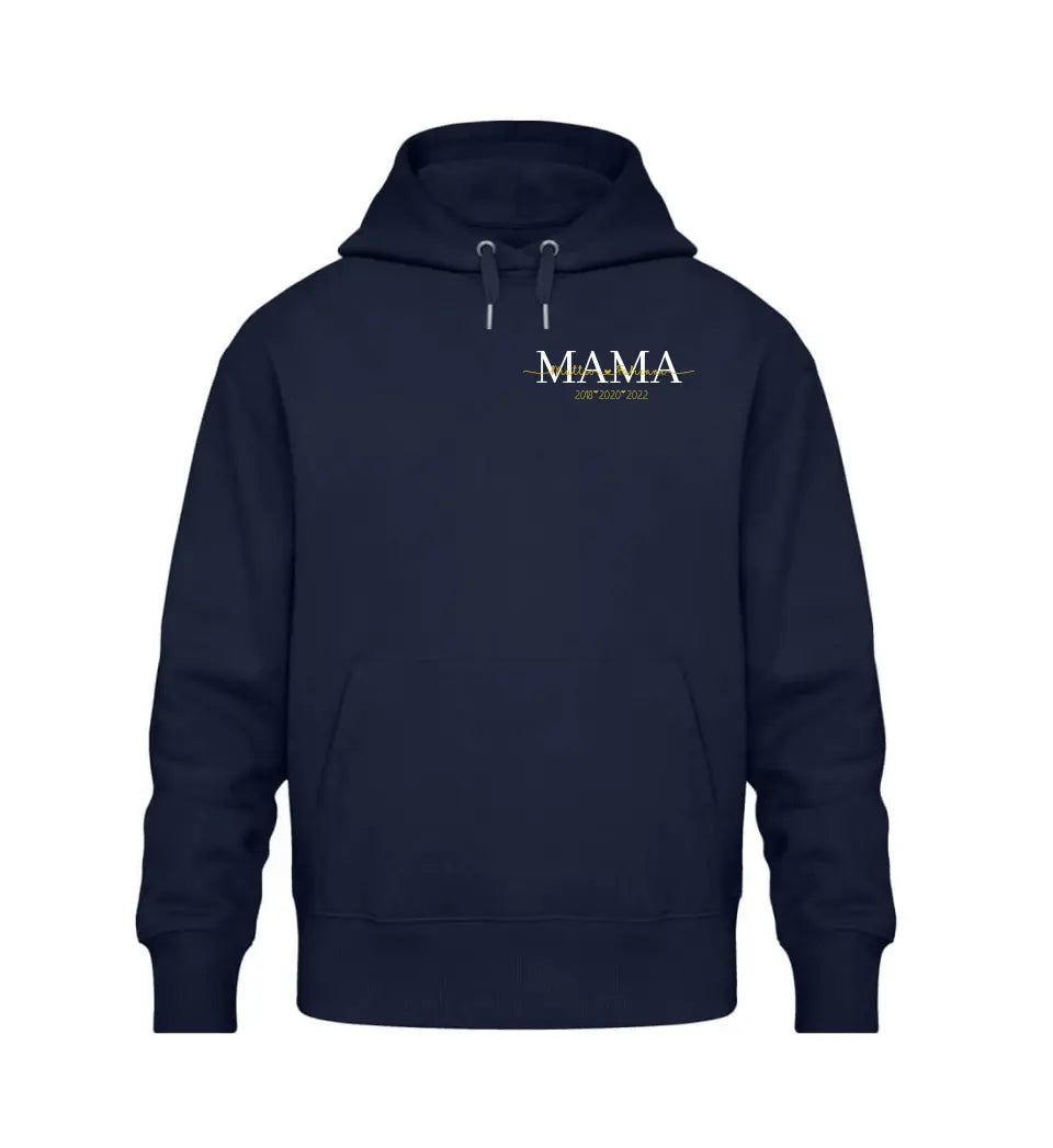 Mamas personalisierbarer Premium Hoodie | Brustmotiv