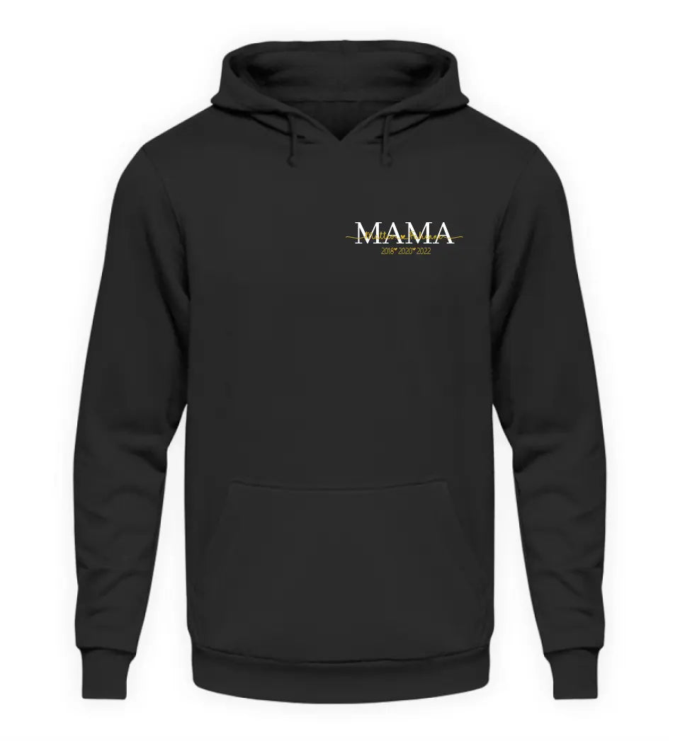 Mamas personalisierbarer Premium Hoodie | Brustmotiv