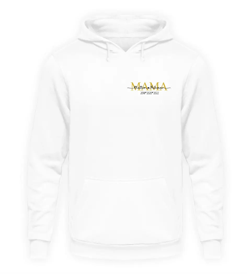 Mamas personalisierbarer Premium Hoodie | Brustmotiv