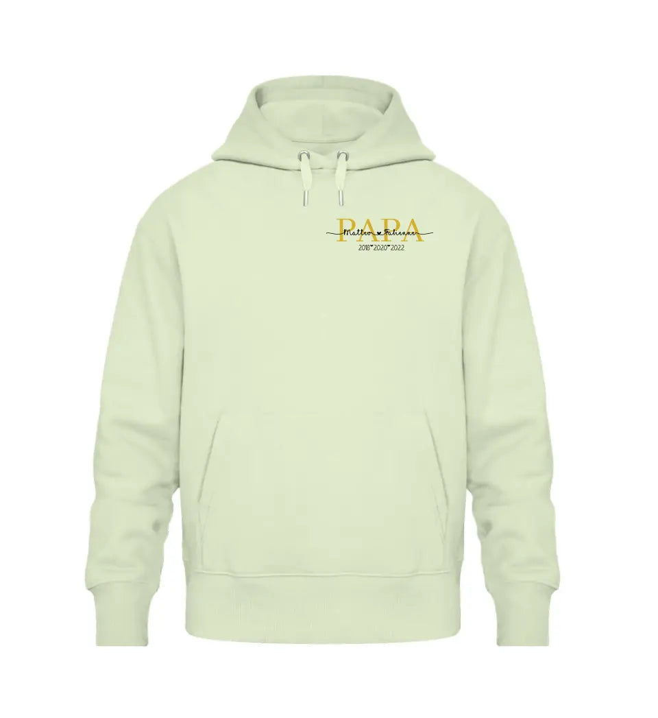 Papas personalisierbarer Premium Hoodie | Brustmotiv