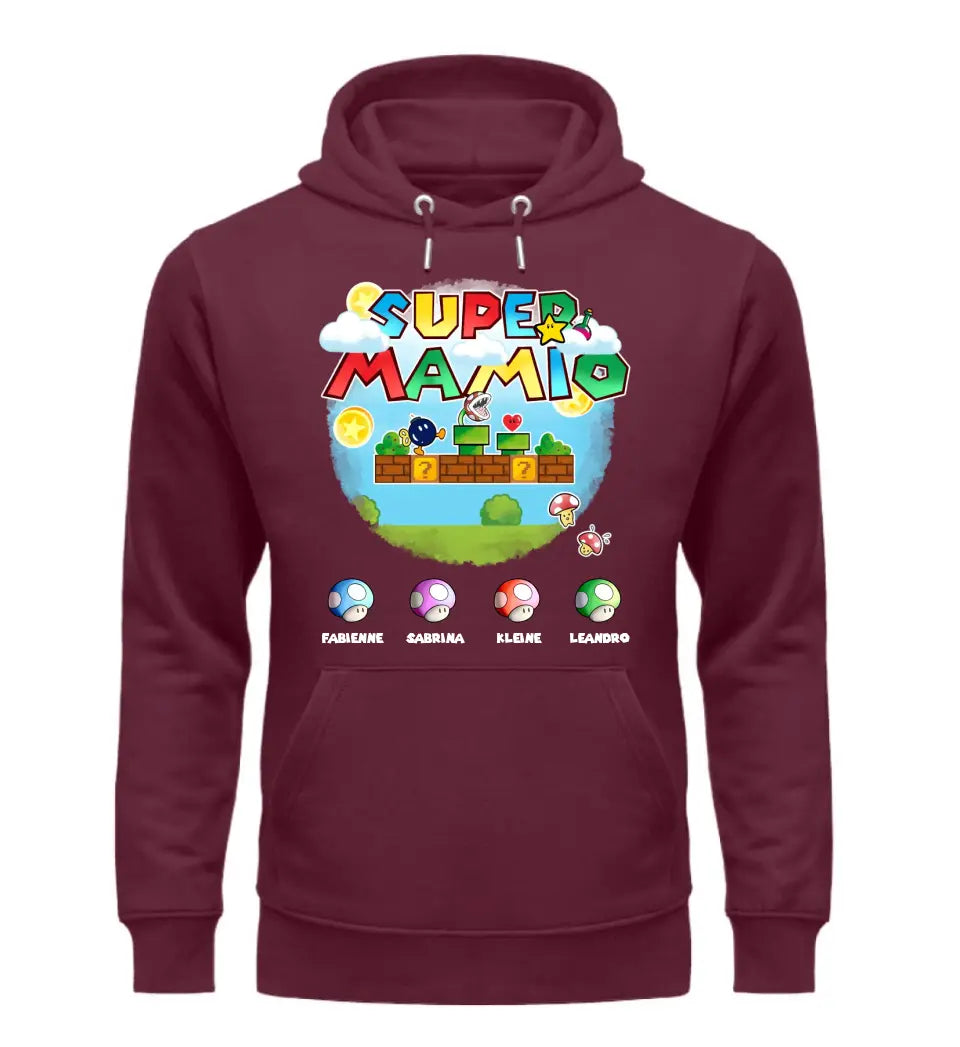 Super Mamio Premium Hoodie personalisierbar