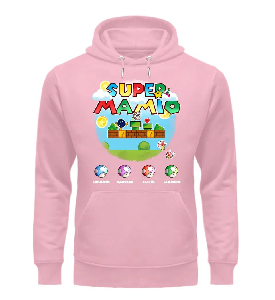 Super Mamio Premium Hoodie personalisierbar